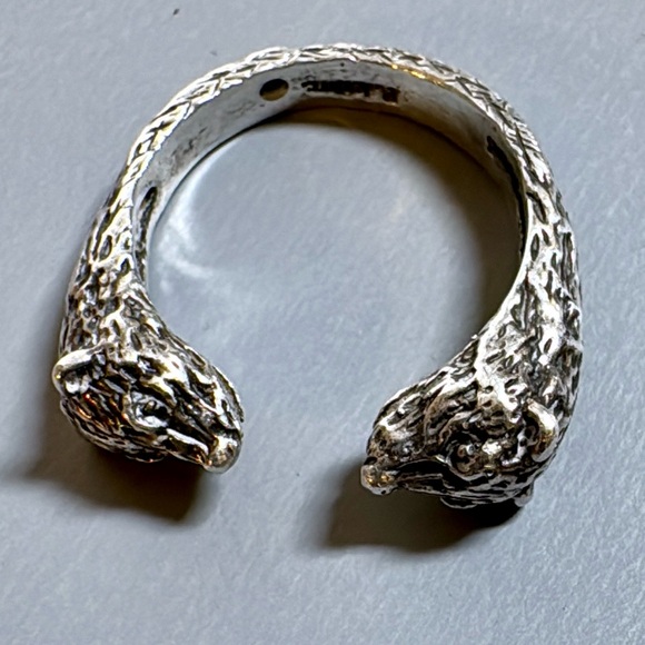 Sᴛᴇʀʟɪɴɢ Sɪʟᴠᴇʀ Fᴇʀʀᴇᴛ/Wᴇᴀsᴇʟ Wʀᴀᴘ Sᴛʏʟᴇ Rɪɴɢ - Picture 8 of 15